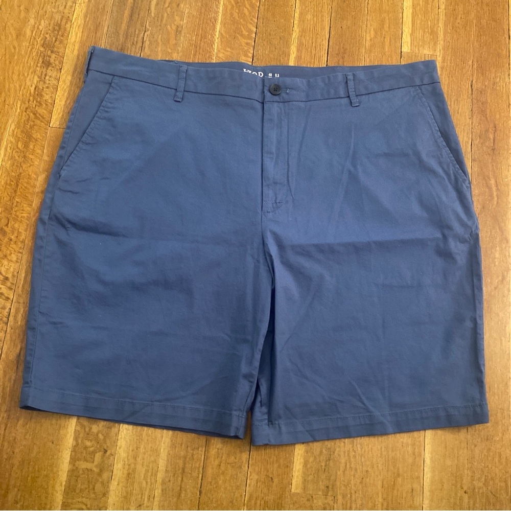 Izod Saltwater Men's Relaxed Classics Flat Front Shorts Blue Size 42 Tag 40 READ